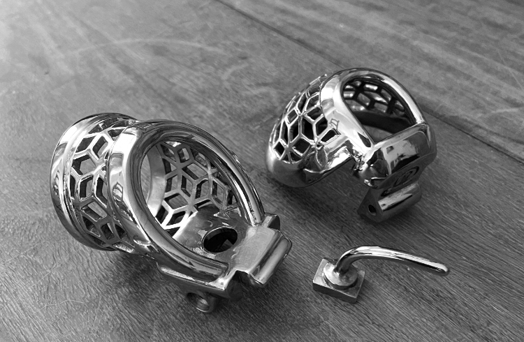 best male chastity device John's titanium Bijou from Evotion Chastity